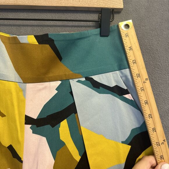 Milly Wide Leg Trousers Palazzo Pants Abstract Print Womens Size 8 Colorful - Picture 7 of 10